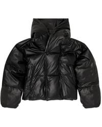 DIESEL - Hooded Steppjacke Aus Beschichtetem Gewebe - Lyst