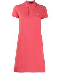 ralph lauren red shirt dress