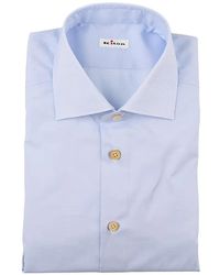 Kiton - Camisa Con Cuello Italiano - Lyst