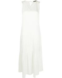 Lorena Antoniazzi - Ärmelloses Maxikleid Mit V-Ausschnitt - Lyst