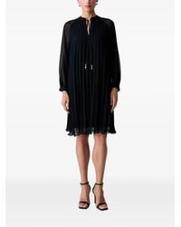Joop! - Pleated Long-Sleeve Midi Dress - Lyst