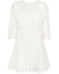 Twinset - アイレットレース シャツドレス - Lyst