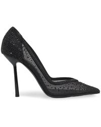 Le Silla - Crystal-Embellished Mesh Heeled Pumps - Lyst