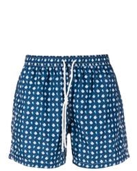 Fedeli - Marine-Print Drawstring Swim Shorts - Lyst