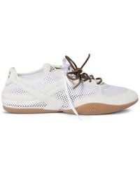 Miu Miu - Gymnasium Mesh And Suede Sneakers - Lyst