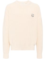Maison Kitsuné - Pullover Mit Fuchs-Stickerei - Lyst
