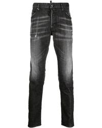 DSquared² - Distressed Slim-Fit Jeans - Lyst