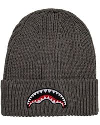 Sprayground - Shark Mouth Ribbed-Knit Beanie Hat - Lyst