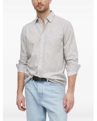 Sisley - Patterned Buttoned Shirt - Lyst