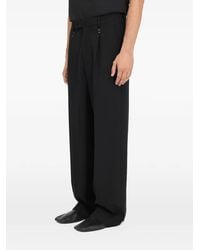 MM6 by Maison Margiela - Stapled Wool Trousers - Lyst