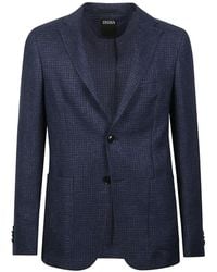 ZEGNA - Notched-Lapels Blazer - Lyst