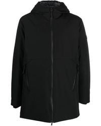 Peuterey - Kapuzenmantel Mit Logo-Patch - Lyst
