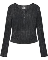 B+ AB - Button-Down Ribbed Top - Lyst