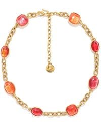 Goossens - Cabochon-Embellished Chain Necklace - Lyst