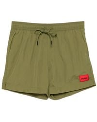 BOSS - Logo Patch Swim Shorts - Lyst