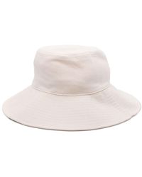 Isabel Marant - Neutral Fadelya Cotton Bucket Hat - Lyst