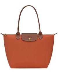 Longchamp - Canvas Tote Bag - Lyst
