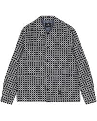 PS by Paul Smith - Geometric-pattern Cotton Shirt - Lyst
