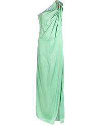 Stella McCartney - Crystal-Embellished One-Shoulder Satin Gown - Lyst