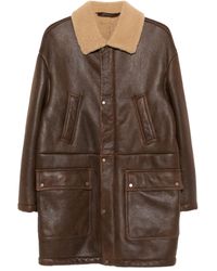 Salvatore Santoro - Sheepskin Flap-Pocket Coat - Lyst