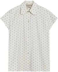Valentino Garavani - Monogram-Print Short-Sleeve Shirt - Lyst