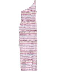 Missoni - One-Shoulder Chevron Maxi Dress - Lyst