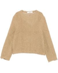 Séfr - V-Neck Textured Sweater - Lyst