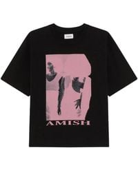 AMISH - Graphic-Print Loose-Fit T-Shirt - Lyst