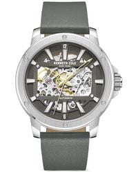 Kenneth Cole - Skeleton-Dial 44Mm Watch - Lyst