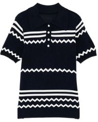 Cynthia Rowley - Ziggy Cropped Polo Shirt - Lyst