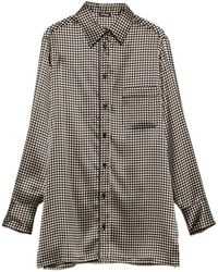 Kiton - Polka-Dot-Print Chest-Pocket Shirt - Lyst