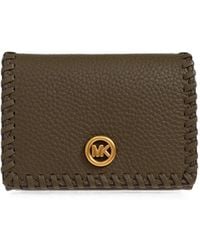 MICHAEL Michael Kors - Logo-Plaque Leather Wallet - Lyst