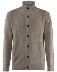 Barbour - Elbow-Patch Button-Up Cardigan - Lyst