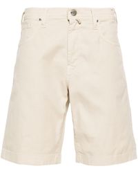 Incotex - Jeans-Shorts mit Logo-Patch - Lyst