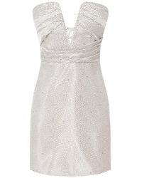 Elisabetta Franchi - Gazar Mini Dress With Micro-Polka Dots - Lyst