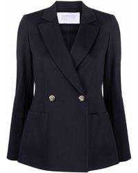 Harris Wharf London - Notched-lapel Double-breasted Jacket - Lyst