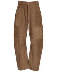 Giorgio Brato - Suede Panelled Trousers - Lyst