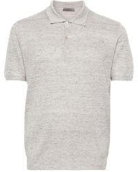 Corneliani - Speckle-knit Polo Shirt - Lyst