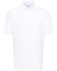 Brunello Cucinelli - Piqué-weave Cotton Polo Shirt - Lyst
