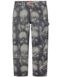 Supreme - H.R. Giger Double-Knee Jeans - Lyst