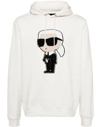 KARL LAGERFELD - Logo Hoodie - Lyst