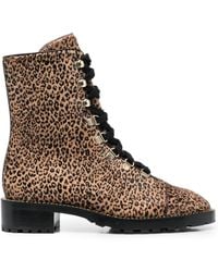 Stuart Weitzman - Jaguar-Print 40Mm Ankle Boots - Lyst