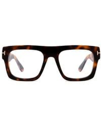 Tom Ford - Tortoiseshell-Effect Geometric-Frame Glasses - Lyst