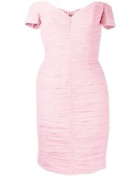 ANOUKI - Off-Shoulder Draped Mini Dress - Lyst
