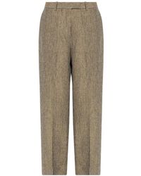 Officine Generale - Linen Trousers 'Azora' - Lyst
