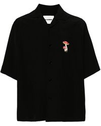 Jil Sander - + Mushroom-embroidered Bowling Shirt - Lyst