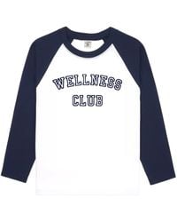 Sporty & Rich - Wellness Club Oberteil mit Dreiviertelärmeln - Lyst