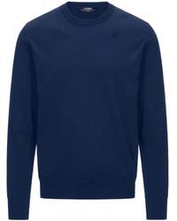 K-Way - Sebastien Ribbed Crew-Neck Sweater - Lyst