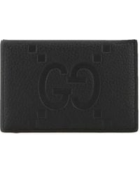 Gucci - Tarjetero Con Motivo Gg En Relieve - Lyst