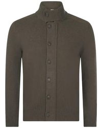 Gran Sasso - Ribbed-Knit Button-Up Cardigan - Lyst